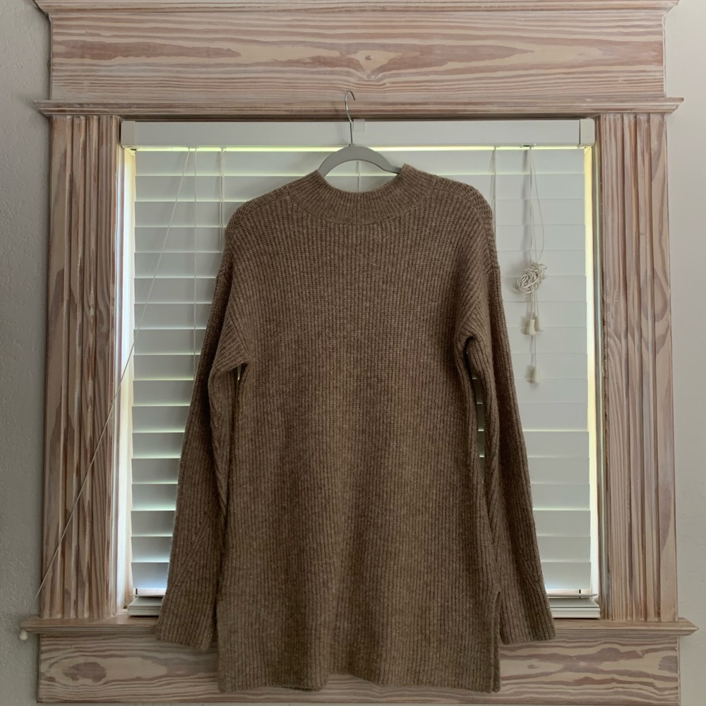 Beige Turtleneck